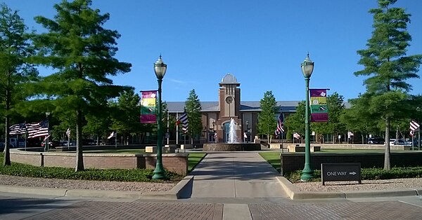 Keller City Hall with flags - serving the local community