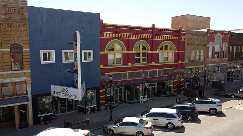 Downtown Denison, Texas street view