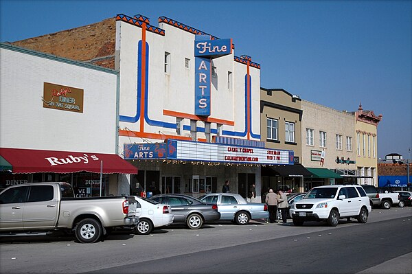 Denton historic town square in downtown Denton, Texas