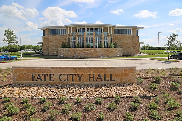 Fate City Hall in Rockwall County, Texas