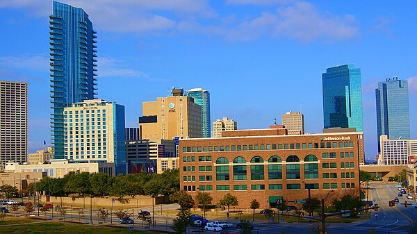 Fort Worth Texas downtown skyline cityscape view