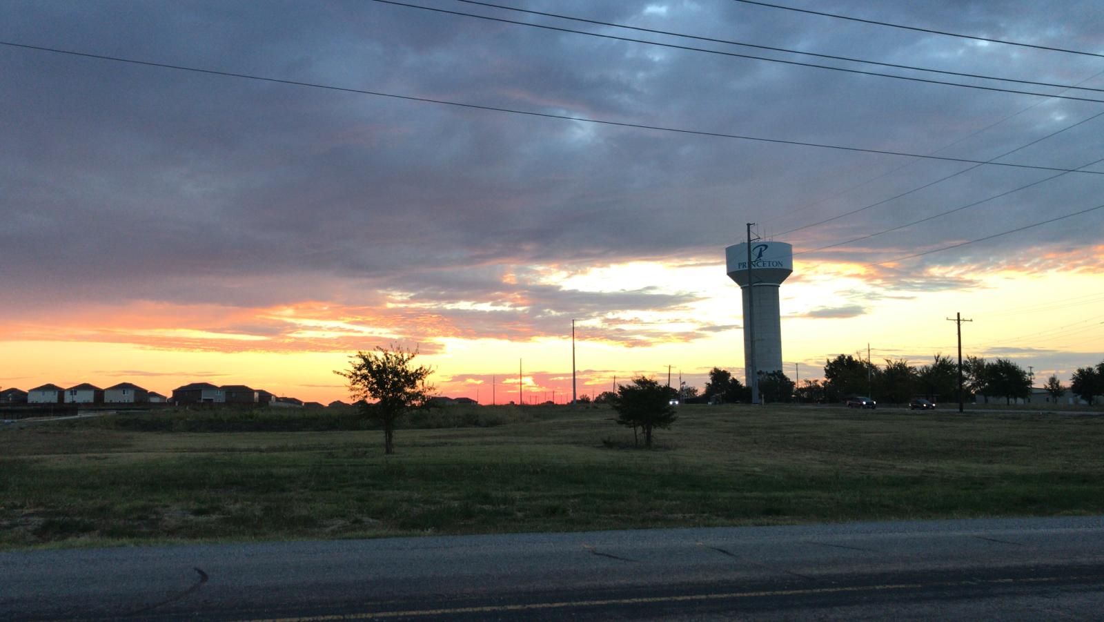 Princeton, Texas sunrise landscape