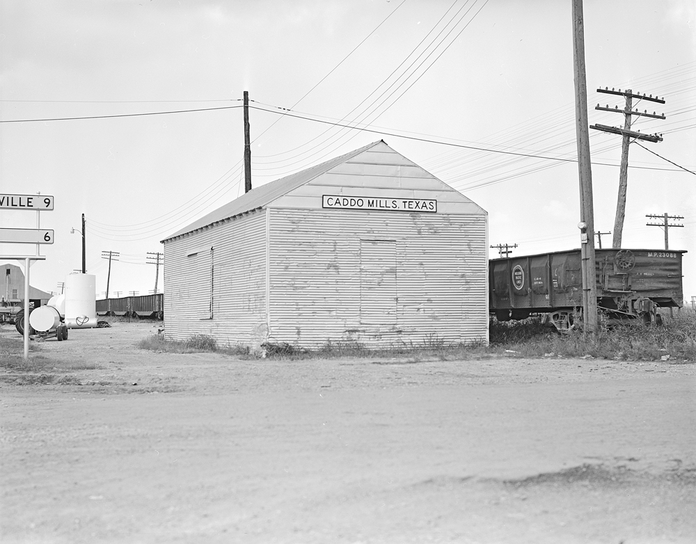 Historic MK&T Railway freight depot in Caddo Mills, Texas