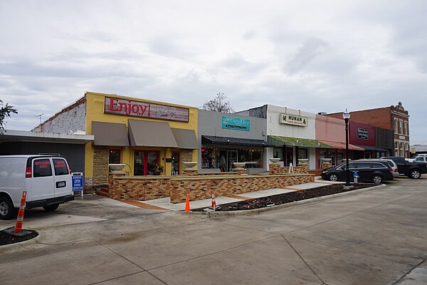 San Jacinto Street in historic downtown Rockwall, TX