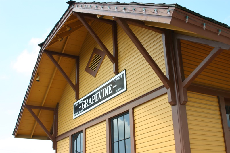 Historic Grapevine train station - Vintage Railroad attraction
