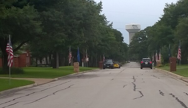 Keller water tower - established Texas community